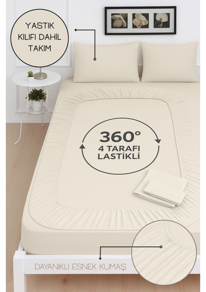 Mirava Premium %100 Pamuk Penye Lastikli Tek Kişilik Çarşaf Takımı (1 Yastık Kılıfı Dahil) Açık Gri 100X200CM fiyatları