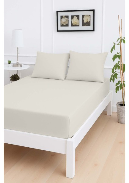 Mirava Premium %100 Pamuk Penye Lastikli Tek Kişilik Çarşaf Takımı (1 Yastık Kılıfı Dahil) Açık Gri 100X200CM indirimleri