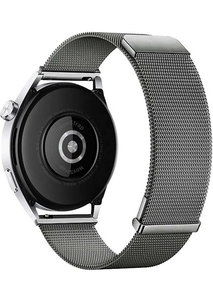 Huawei Watch GT6 41mm GT4 41mm GT5 41mm GT5 Pro 42mm ile Uyumlu Kordon (18mm) Çift Mıknatıslı Lansman Metal Hasır Çelik Kayış