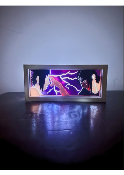 Itachi x Sasuke LED Işık Kutusu – Uzaktan Kumandalı Dekoratif Lamba