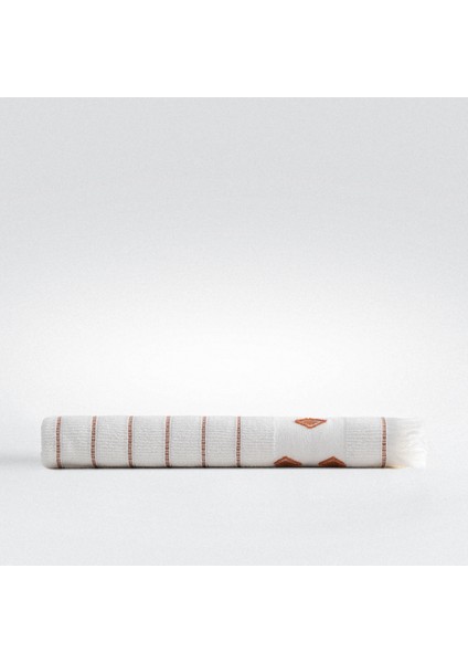 Imre Banyo Havlusu %100 Organik Pamuk Dokuma Terra 80X150 cm