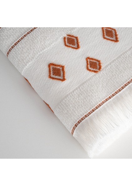 Imre Banyo Havlusu %100 Organik Pamuk Dokuma Terra 80X150 cm