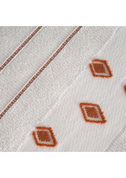 Imre Banyo Havlusu %100 Organik Pamuk Dokuma Terra 80X150 cm