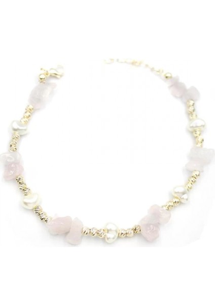 Dorika Taş Halhal - Pembe