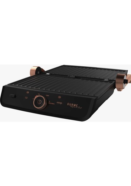 Döküm Plakalarıyla Çift Taraflı Tm 9046 S Gurme 2400 W Tost Makinesi Siyah indirimleri