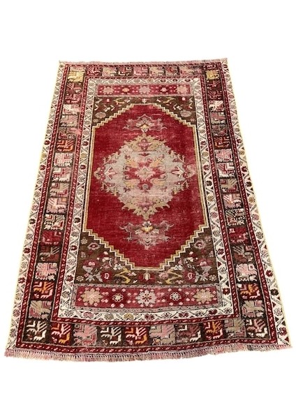 El Dokuma Antika Avanos Halısı 100X160 Kök Boya %100 Yün Halı