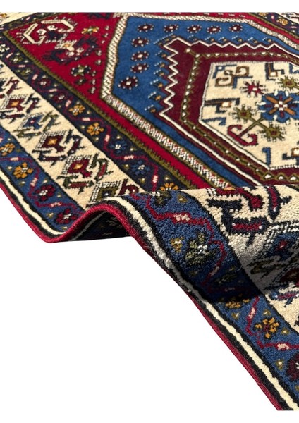 El Dokuma Sıfır Yahyalı Halısı 94X150 Lacivert %100 Yün Halı modelleri