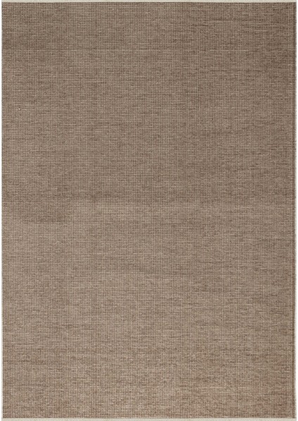 2413 Vizon - Akrilik Dokuma Halı | Düz Renk Saçaklı Model