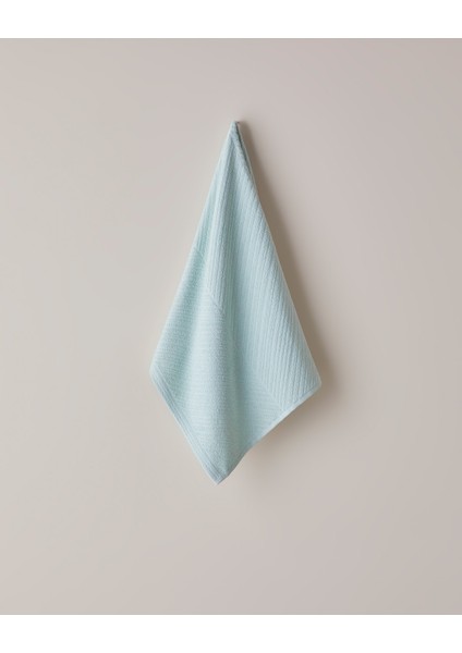 Twill Pamuk Yüz Havlusu 50X70 cm Su Yeşili