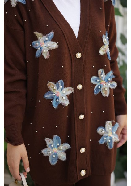 Sude Triko Hırka Pantolon Takım Tesettür Kadın Giyim ST2198 fiyatları