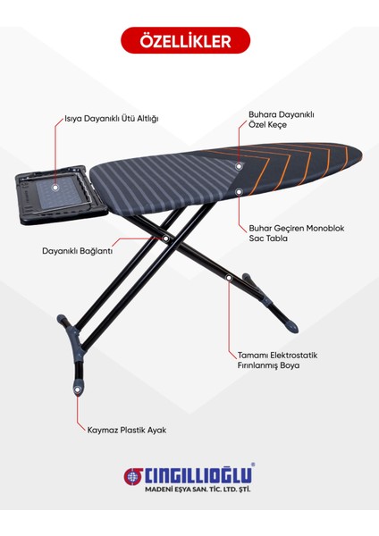 CM-500 Miranda Delux Ütü Masası indirimleri