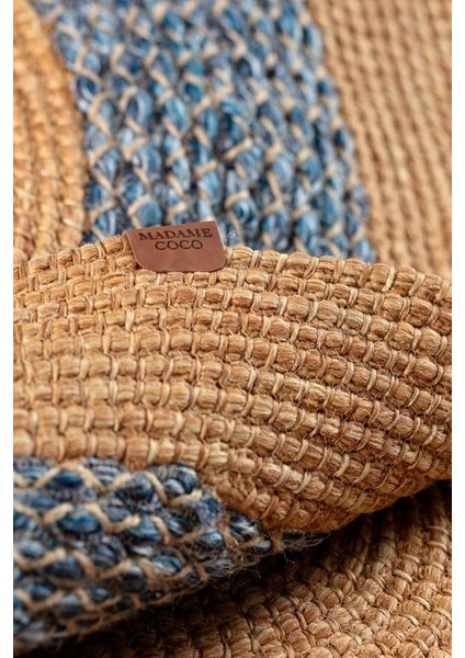 Yeni Sezon Vernal Yuvarlak Kilim - Naturel/mavi - 100 cm - Naturel/mavi fırsatları