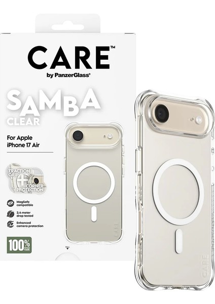 Care Apple iPhone 17 Air Fashionable Case Samba Şeffaf Magsafe Kılıf indirimleri