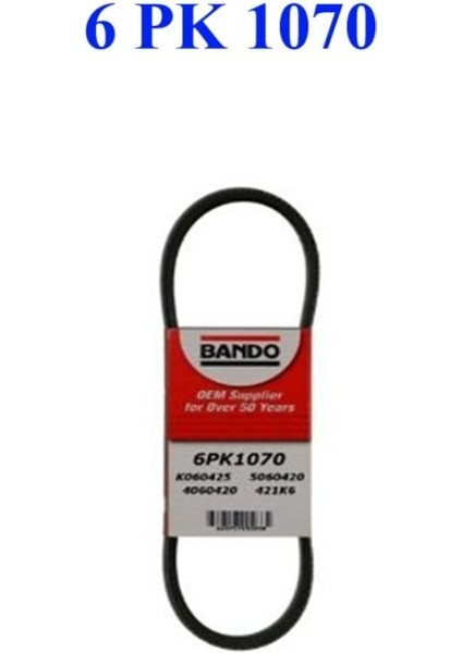 6PK1070 V Kayışı 307 1.4 1.6 15V 308 1.8 2.0 Polo Golf Iıı