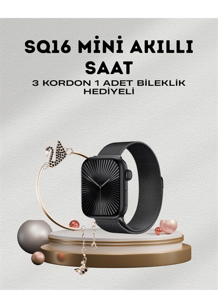 Sq-16 Mini Series 10 – Dokunmatik Akıllı Saat | Kalp Ritmi, Spo2, Uyku Takibi fiyatları