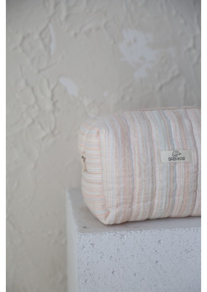 Parıltı Anne Bebek Bakım Çantası, Kozmatik Çantası ve Organizer Müslin modelleri