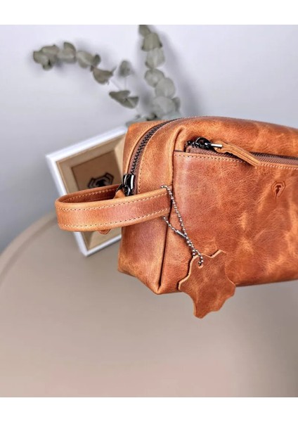 Hakiki Deri Tutma Bantlı Fermuarlı Büyük El Çantası 2106 fiyatları