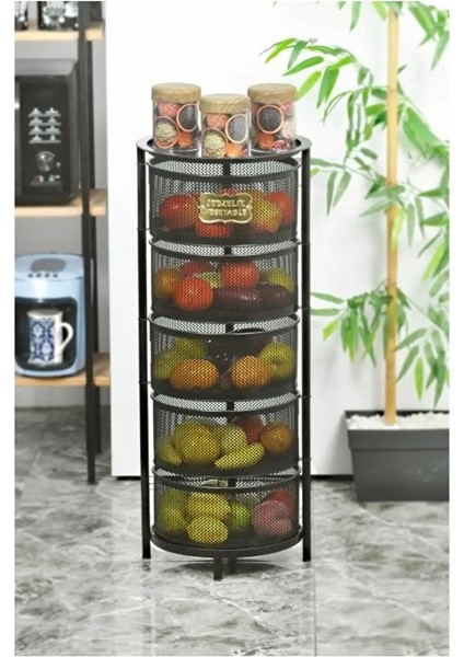 5 Katlı Patates ve Soğan Sepeti Patateslik Soğanlık Sebzelik Paslanmaz Metal Dekoratif Düzenleyici fiyatları