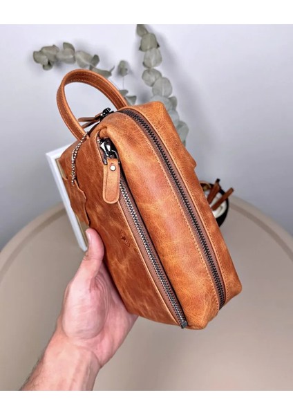 Hakiki Deri Tutma Bantlı Fermuarlı Büyük El Çantası 2106 fırsatları