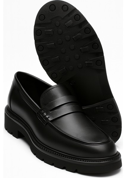 GR0393 Hakiki Deri Italyan Tarz Tasarım Eva Yüksek Taban Koku Yapmaz Spor Klasik Ayakkabı