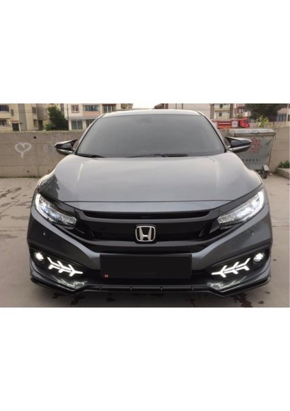 Honda Civic Fc5 Makyajlı Kasa Ön Sis Ledi Uçak Dizayn (Hareketli)