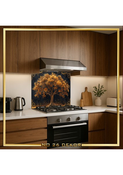 Temperli Cam Mutfak Tezgâh Arası