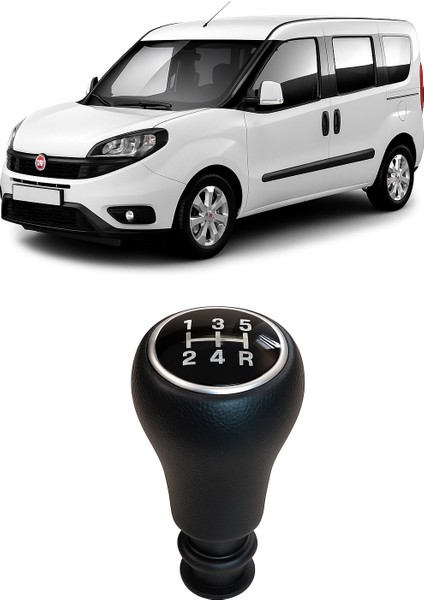 Fiat Doblo 2010-2022 Vites Topuzu Siyah Nikelajlı 5 Ileri Manuel 55345816