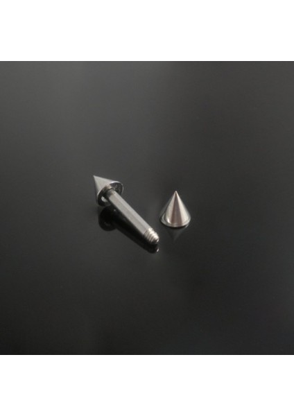 316 L Cerrahi Çelik Iki Tarafı Spike Uçlu Piercıng Küpesi-Spike Çap 3mm /bar 1,2 mm - 1 Adet fiyatları