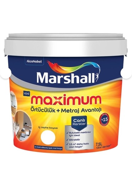 Maxımum Silk.ipek Mat Boya 7,5 Lt