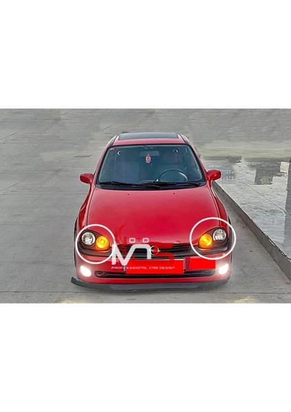 Opel Corsa B Morette Far Çerçevesi Sağ Sol Takım Fiberglass Boyasız