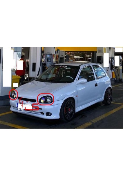 Opel Corsa B Morette Far Çerçevesi Sağ Sol Takım Fiberglass Boyasız fırsatları