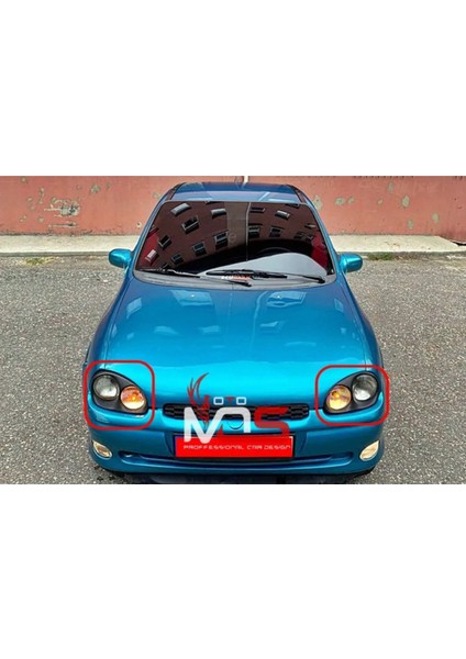 Opel Corsa B Morette Far Çerçevesi Sağ Sol Takım Fiberglass Boyasız indirimleri