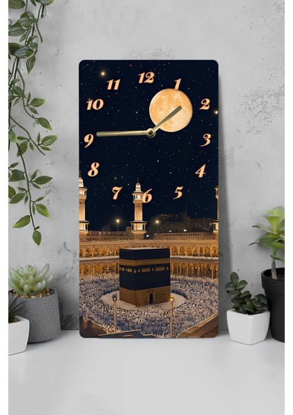 30X60 cm Kâbe Manzaralı Ahşap Tablo Saat – Sessiz Mekanizma, Uv Baskı Şıklığıyla – USD180 indirimleri