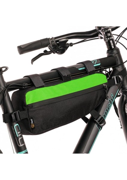 Bikepacking Kadro Altı Çanta - M Yeşil