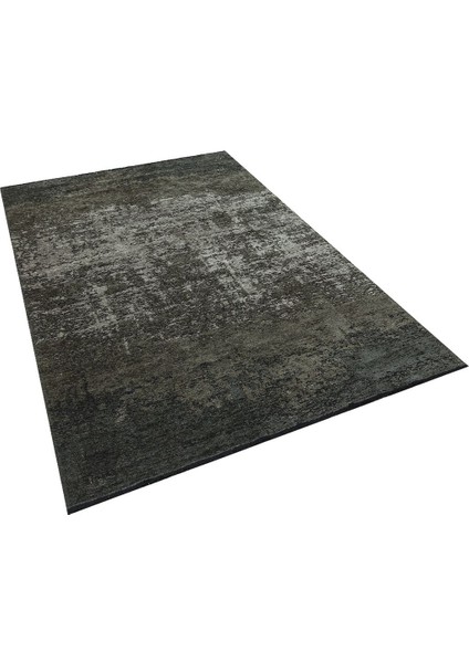 Hare Unique 1411 Gri - Pamuk Şönil Dokuma Halı | Modern Salon Halısı