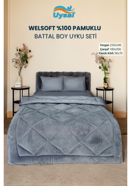 Welsoft Akfil Battal Boy Uyku Seti 220X240