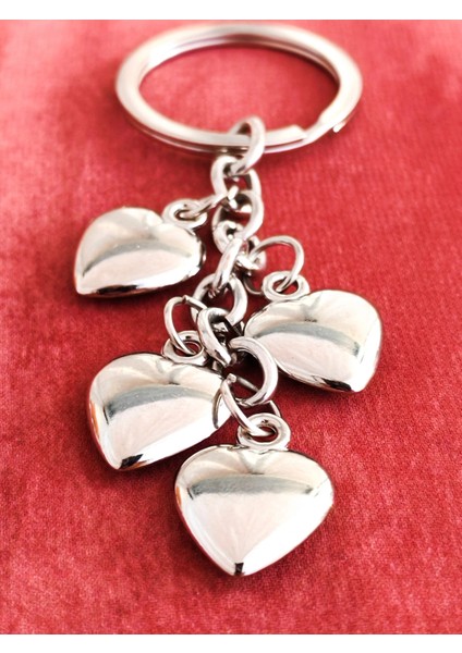 Küçük Kalplerden Oluşan Metal Anahtarlık indirimleri