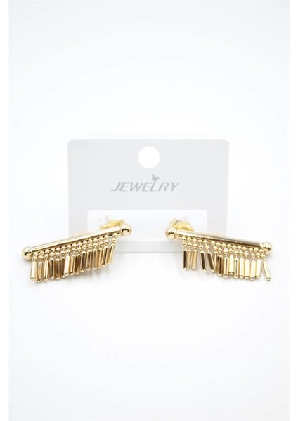 Çubuk Sallantılı Küpe - Altın