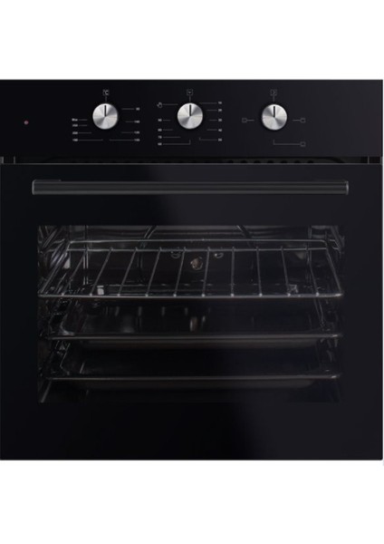 Siyah Cam Ankastre Fırın B66-S2