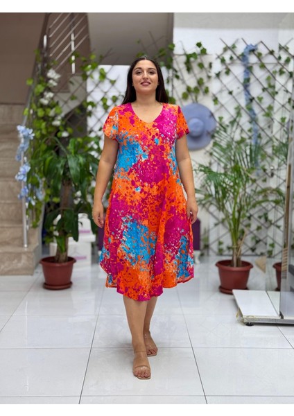 FRD17164 Viskon Feride Elbise