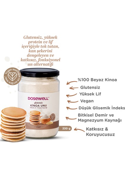 Glutensiz Kinoa Unu 330 gr fiyatları