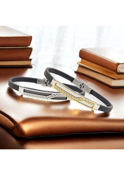 Desenli Çelik Bileklik