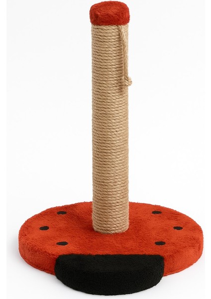 Pet Uğur Böceği Kedi Tırmalama Platformu Kırmızı