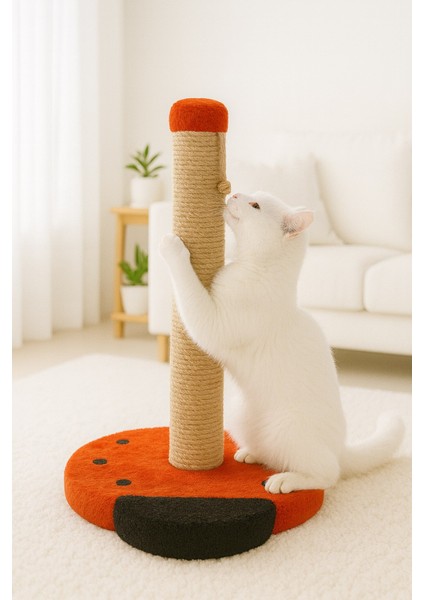 Pet Uğur Böceği Kedi Tırmalama Platformu Kırmızı modelleri