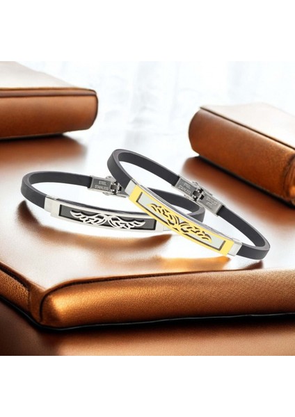 Melek Kanadı Desenli Çelik Bileklik 3183SCB003 modelleri