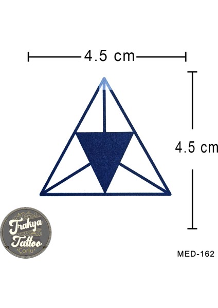 Yarı Kalıcı Dövme Üçgen Geçici Dövme MED-162