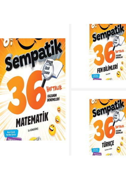 8. Sınıf Matematik + Fen Bilimleri + Türkçe Sempa