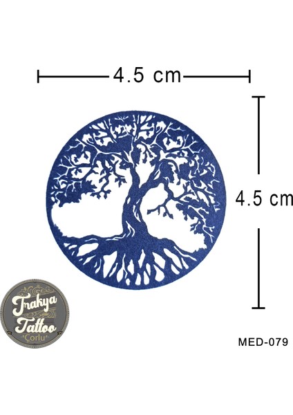Yarı Kalıcı Dövme Geçici Hayat Ağacı Dövmesi MED-079