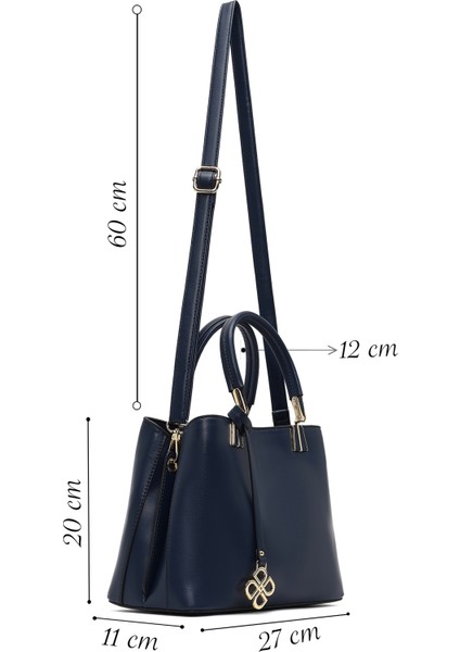 Kadın Lacivert Uzun Askılı Aksesuar Detaylı Kol Çantası 25WBD262718 fiyatları