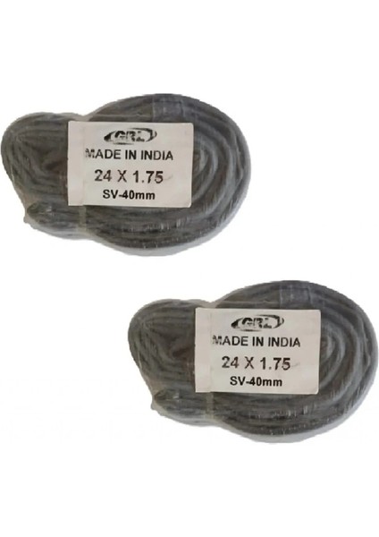 24X1.75 (24X2.125) (47/57-507) Fv 40 mm Ince Sibop Bisiklet Iç Lastiği x 2 Adet